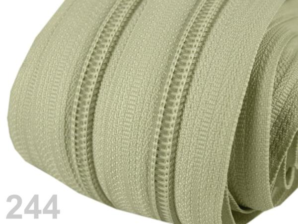 Reißverschluss spiralförmig  5 mm Schilf